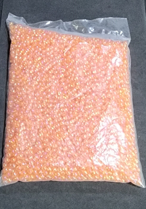 Orange Colour Bulk Pack Plastic Beads